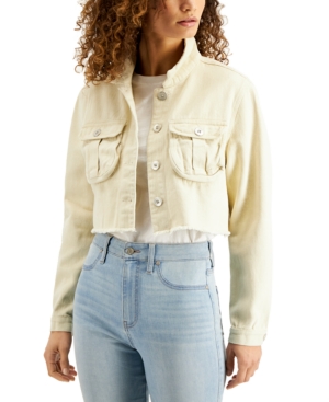 Vigoss Jeans Cotton Cropped Denim Jacket