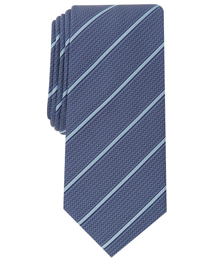Alfani Men's Holden Striped Necktie, Created for Macy's - Macy's