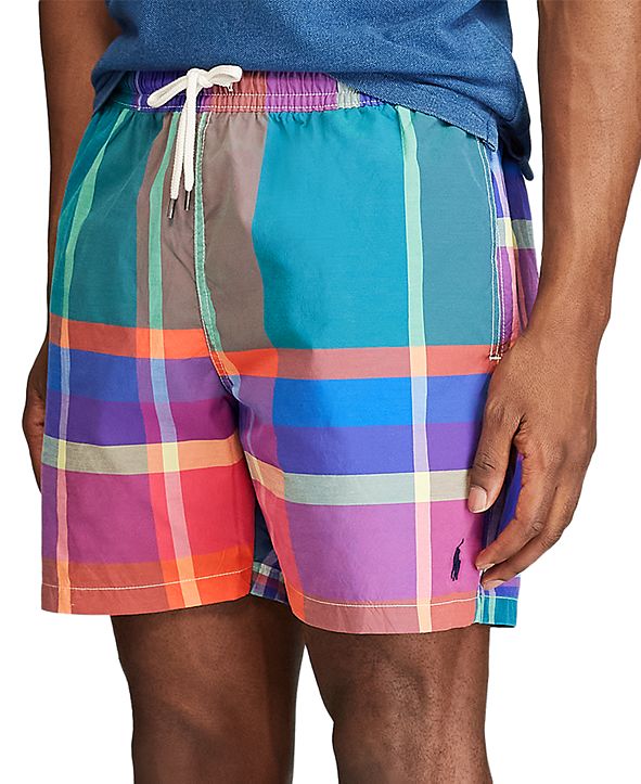 polo ralph lauren men's 5.5 traveler swim trunks