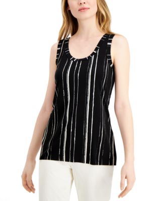 macys sleeveless tops