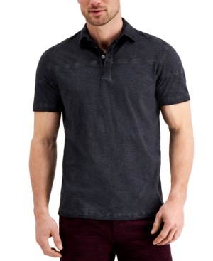 Inc Men's Regular-Fit Pieced Polo Shirt Created for Macy's