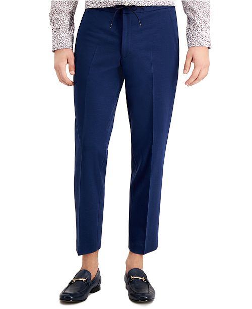Bar III Men's SlimFit Drawstring Dress Pants, Created for Macy's