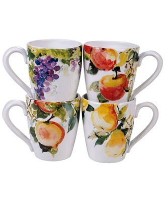 Certified International - Ambrosia 4-Pc. Mugs asst.