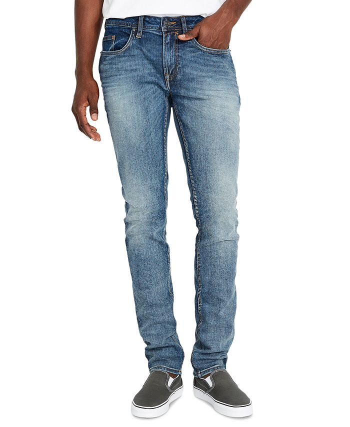 Jeans Uomo Buffalo David Bitton Max-X Skinny Elasticizzato &ndash; Blu Taglia 38x32, Nuovi Con Etichetta
