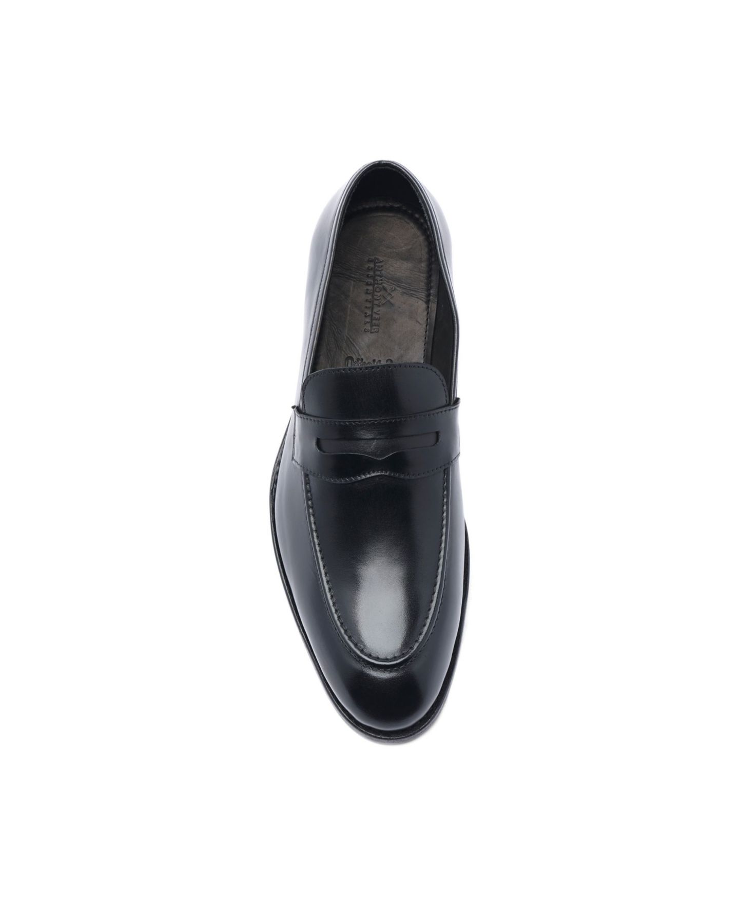 Мужские туфли Anthony Veer Gerry Goodyear Slip-On Penny Loafer, цвет: Чёрный — фото 4