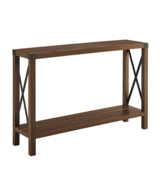 Walker Edison 46" Rustic Farmhouse Entryway Table - Macy's