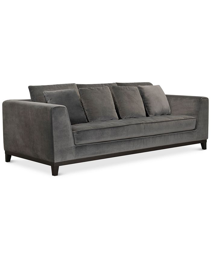 Macys clearance velvet sofa