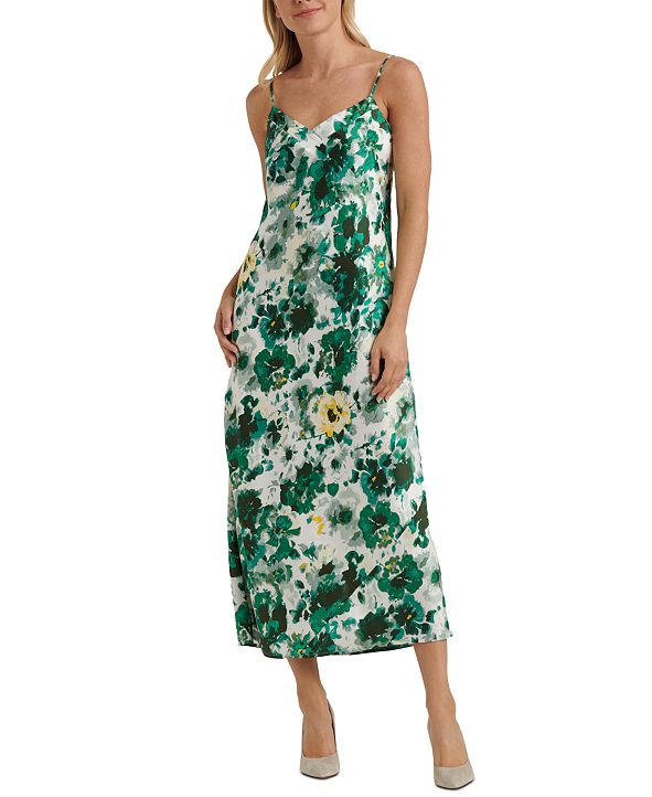 Lucky Brand Natalie Floral-Print Slip Dress & Reviews - Dresses - Women ...