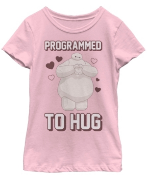 Big Girls Big Hero 6 Programmed To Hug Short Sleeve T-shirt
