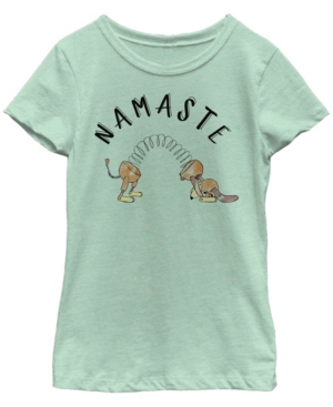 Big Girls Toy Story 1-3 Namaste Slinky Short Sleeve T-shirt