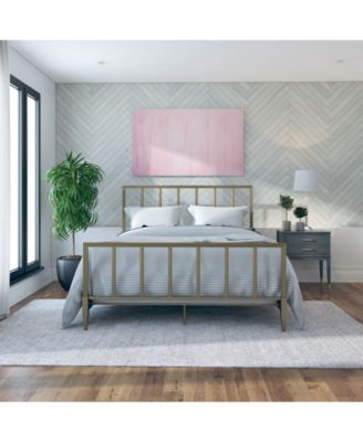 CosmoLiving By Cosmopolitan Blair Brass Metal Bed, Full