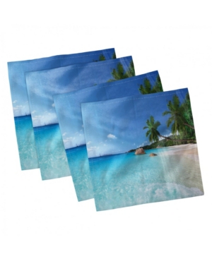 Ambesonne Ocean Set of 4 Napkins 12