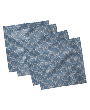 Ambesonne Bunny Set of 4 Napkins 12