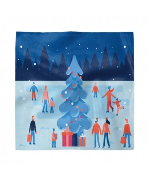 Ambesonne Ice Skates Set of 4 Napkins 12