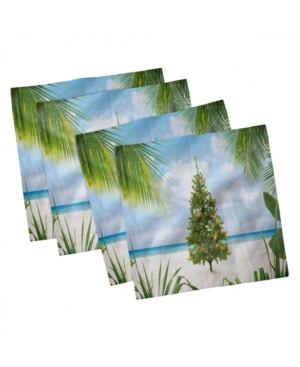 Ambesonne Christmas Set of 4 Napkins 12