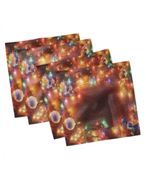 Ambesonne Christmas Set of 4 Napkins 12