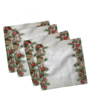 Ambesonne Christmas Set of 4 Napkins 12