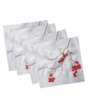 Ambesonne Rowan Set of 4 Napkins 12