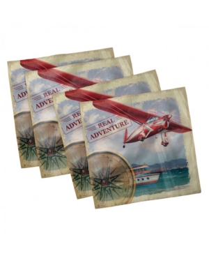 Ambesonne Adventure Set of 4 Napkins 12