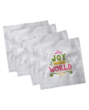 Ambesonne Joy Set of 4 Napkins 12