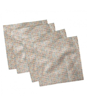 Ambesonne Scandinavian Set of 4 Napkins 12