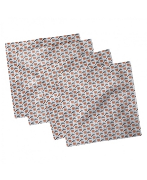 Ambesonne Scandinavian Set of 4 Napkins 12