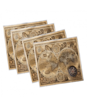 Ambesonne Wanderlust Set of 4 Napkins 18
