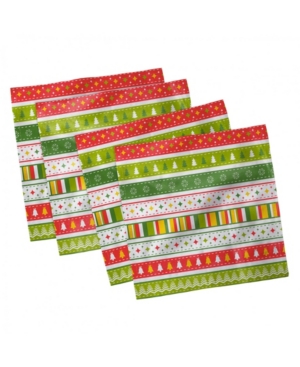 Ambesonne Christmas Set of 4 Napkins 18
