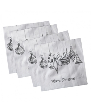 Ambesonne Christmas Set of 4 Napkins 18
