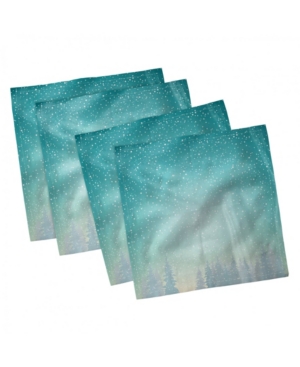 Ambesonne Winter Set of 4 Napkins 18