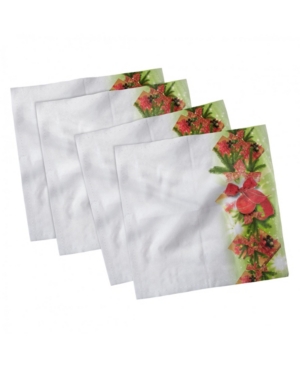 Ambesonne Christmas Set of 4 Napkins 18