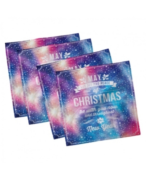 Ambesonne Christmas Set of 4 Napkins 18