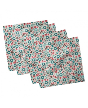 Ambesonne Christmas Set of 4 Napkins 18