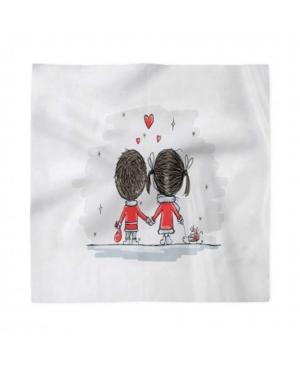 Ambesonne Love Set of 4 Napkins 18