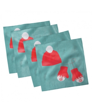 Ambesonne Christmas Set of 4 Napkins 18