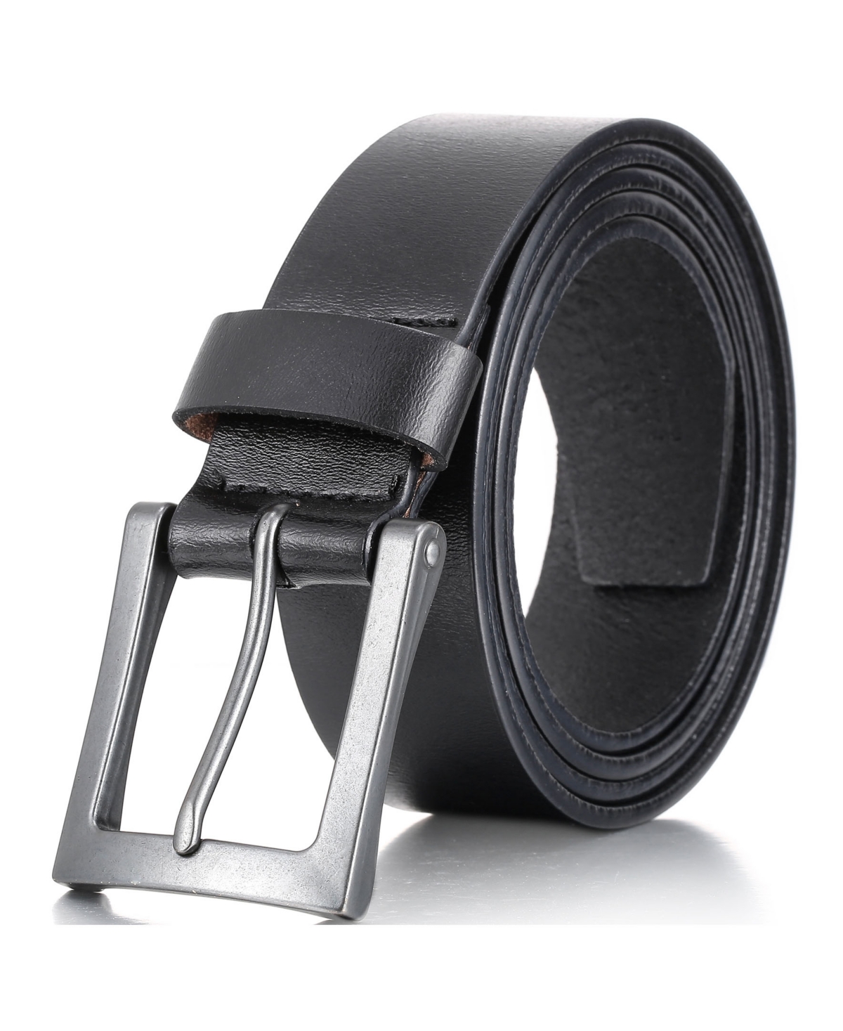 Mio Marino Men's Intrepid Casual Prong Belt - Deep charcoal