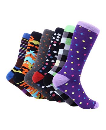 Mio Marino Men's Bold Designer Dress Socks Pack of 6 - Macy's