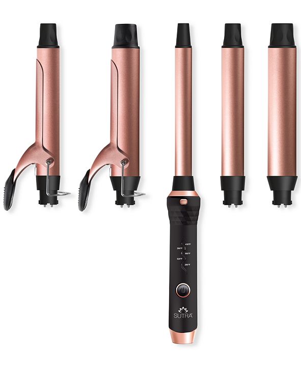 Sutra Beauty 5Pc. Clip & Clipless Barrels Curling Iron & Wand Set