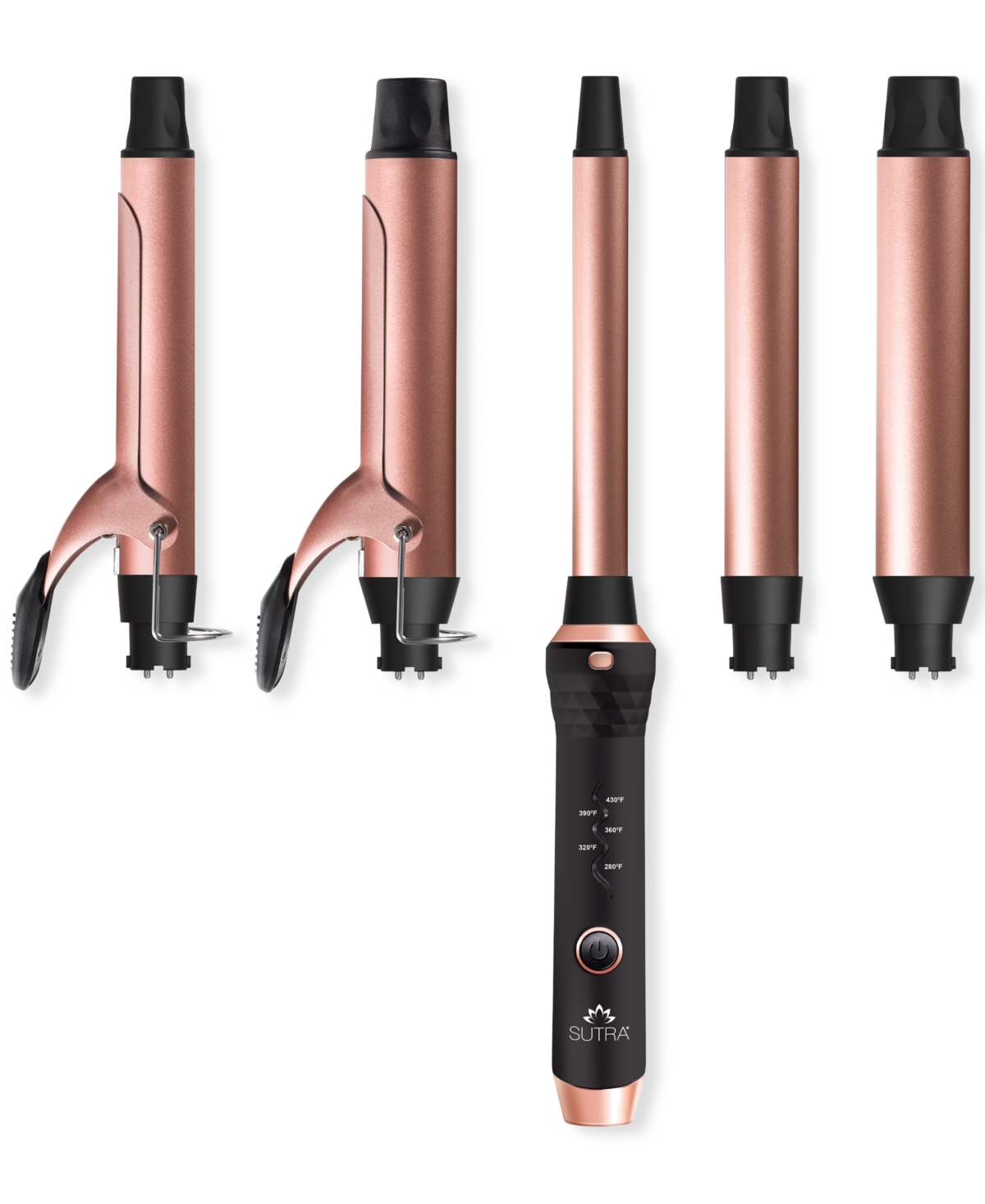 Sutra Beauty 5-Pc. Clip & Clipless Barrels Curling Iron & Wand Set