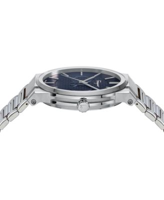 Men's Swiss Sapphire Stainless Steel Bracelet Watch 41mm