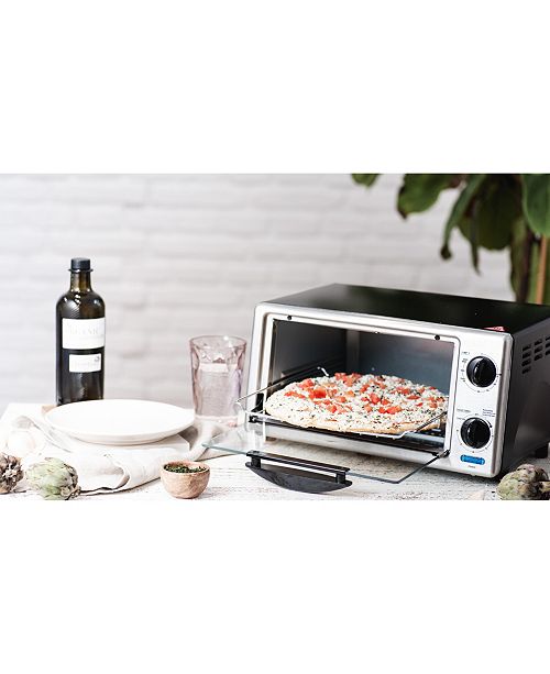 Bella 4 Slice Stainless Steel Toaster Oven Reviews Small Appliances Kitchen Macy S