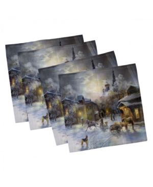 Ambesonne Country Set of 4 Napkins 18