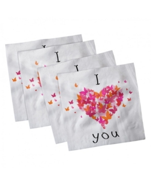 Ambesonne Love Set of 4 Napkins 18