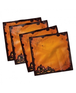 Ambesonne Halloween Set of 4 Napkins 18