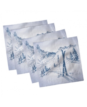 Ambesonne Winter Set of 4 Napkins 18