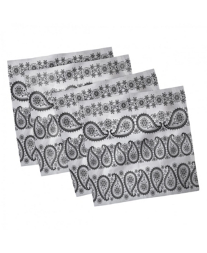Ambesonne Paisley Set of 4 Napkins 18
