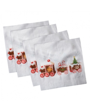 Ambesonne Christmas Set of 4 Napkins 18