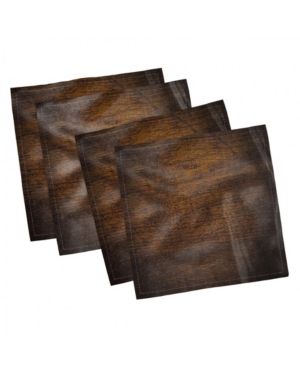 Ambesonne Wooden Set of 4 Napkins 18
