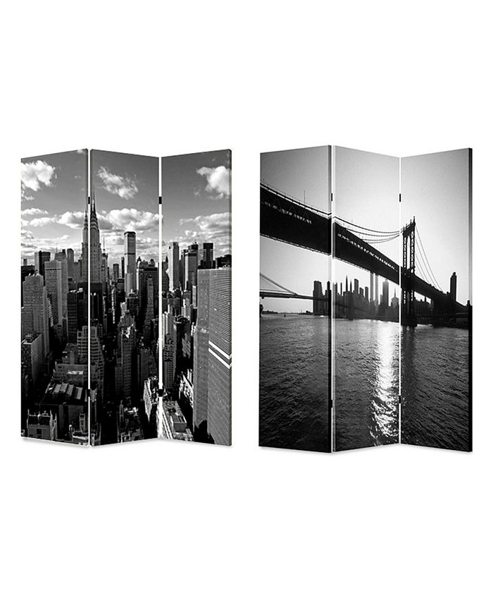 Screen Gems Double sided with different Design 3 Panel 6' New York ...