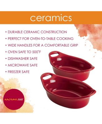 Ceramics 2-Pc. Oval Au Gratin Set